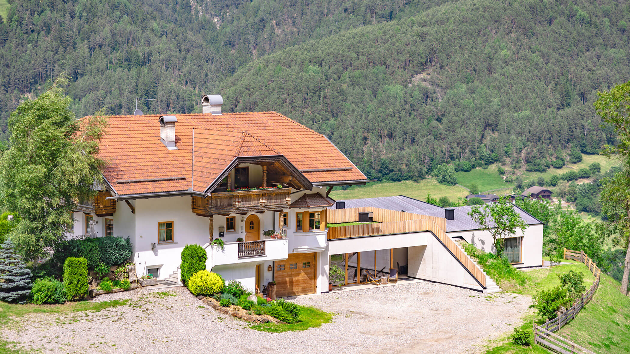 The Oberplunerhof from the outside