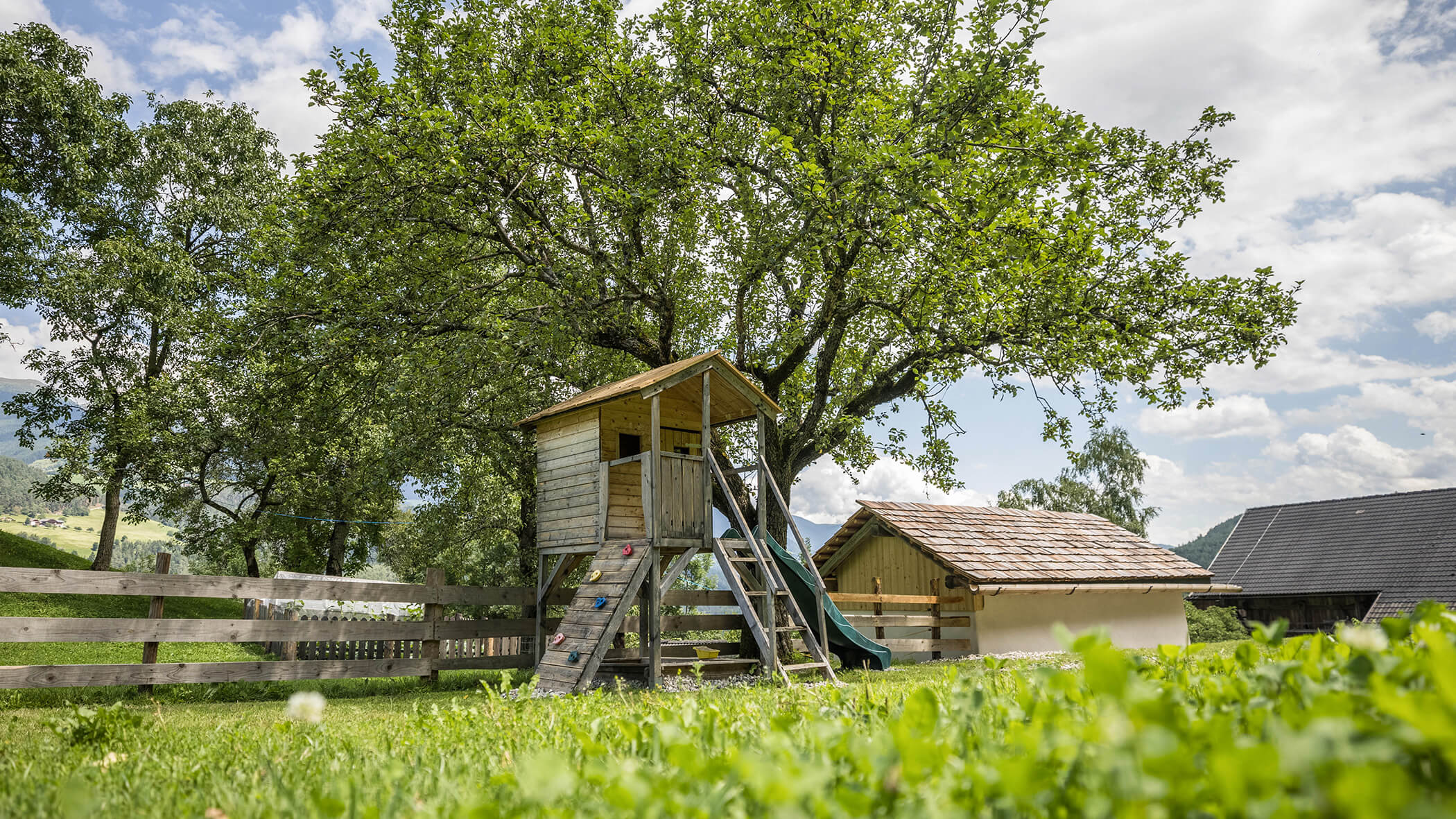 Casa sull'albero con arrampicata e scivolo - Oberplunerhof